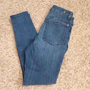 7 For All Mankind Aubrey‎ Womens 26 High-Rise Skinny Jeans